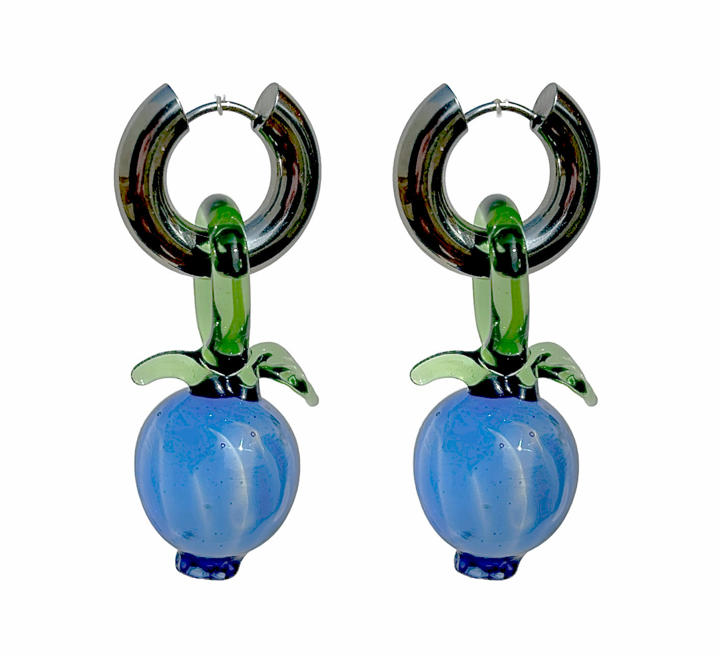 Blueberry punch Maxi donut earrings