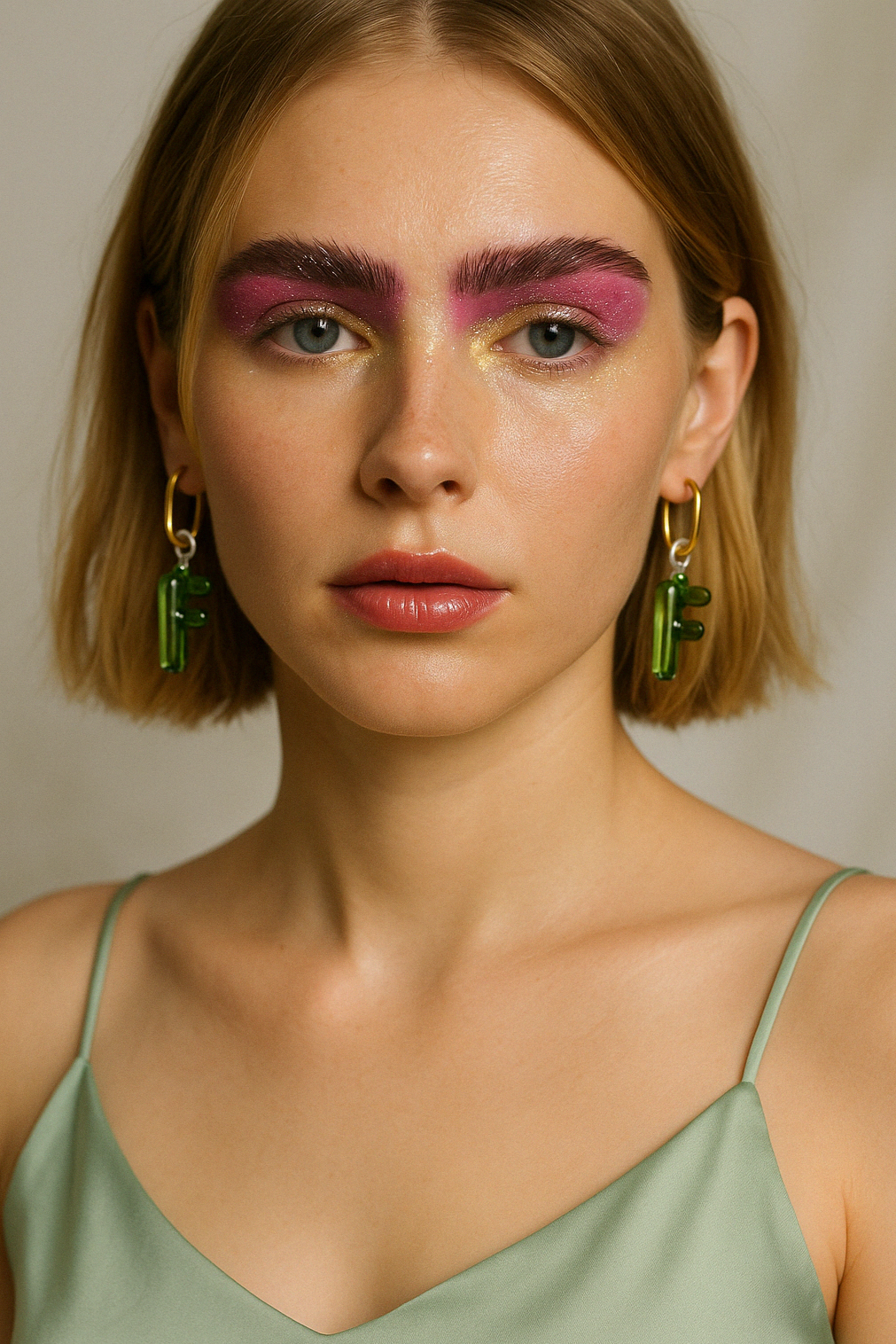 PUFFED INITIALS earrings A-J